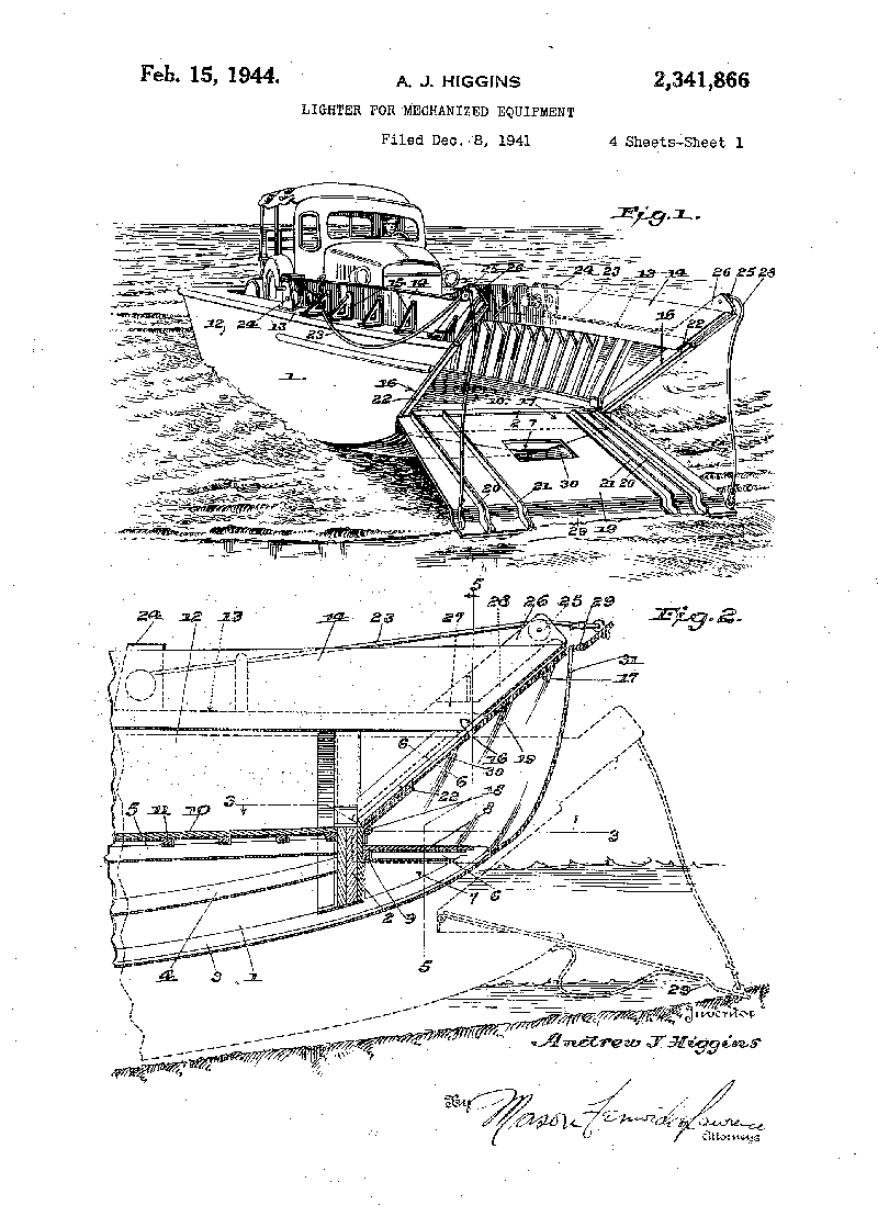 higgins boat patent