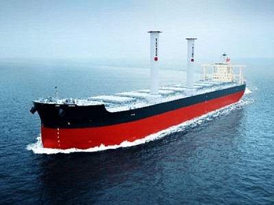 MOL and VALE agree to install Two Norsepower Rotor SailsTM to an in-service Capesize Bulk Carrier