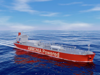 MOL, Tsuneishi, Mitsui E&S join forces on ammonia-powered liquefied gas carrier