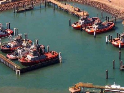 Port Hedland - Works commence on safe haven for tugs  